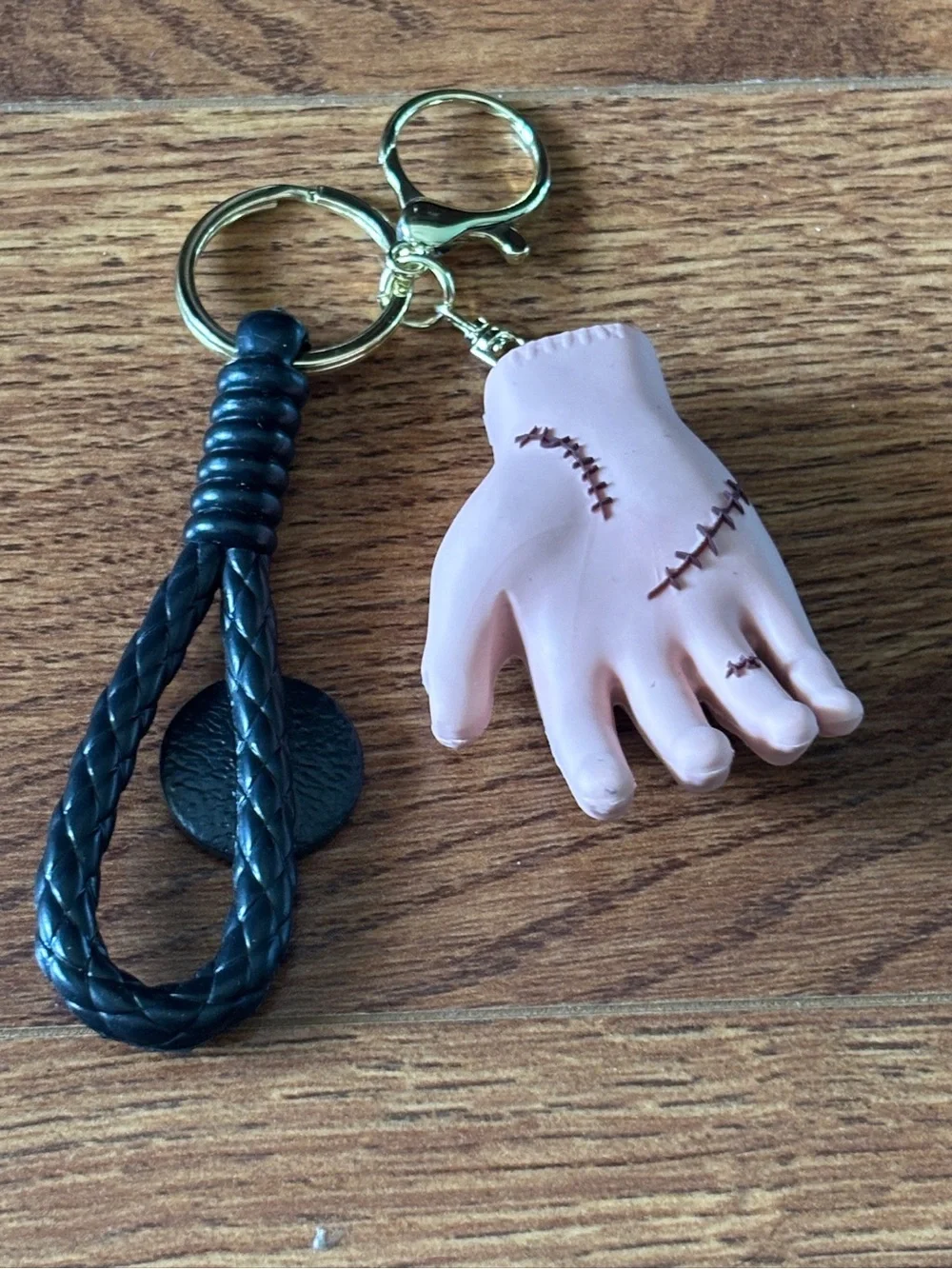 Adoradle family Thing,Keychain with Black Braided Loop